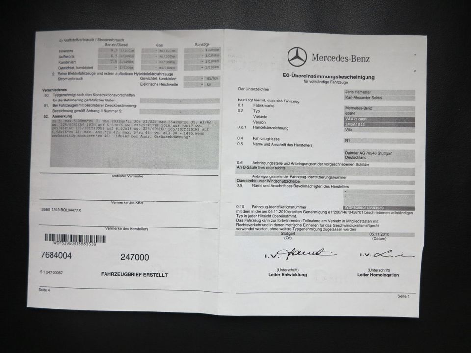 Mercedes-Benz Vito Kasten 113 CDI lang in Stuttgart
