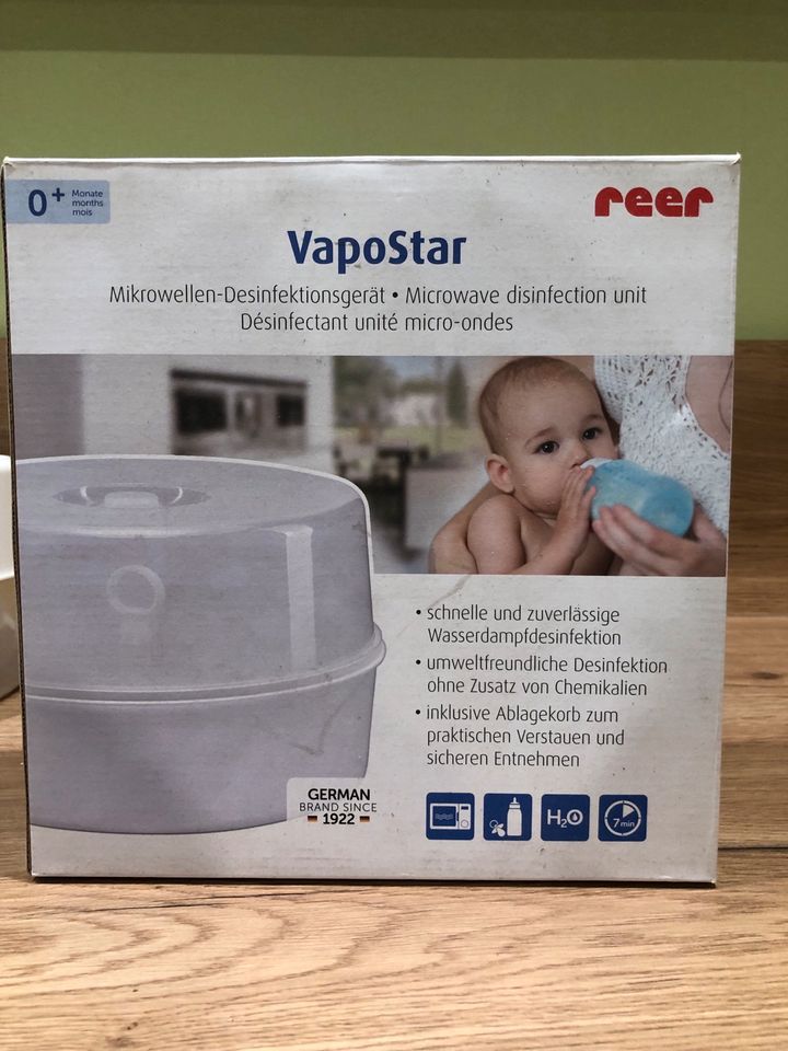Mikrowellen Desinfektionsgerät Reer VapoStar Babyflaschen in Bockau