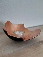 DIY Leuchtschale Gips Drachenei klein Teelicht Deko Hessen - Erbach Vorschau