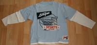 Blaues Langarm-Shirt - Größe 128 - "Basketball League" - wie NEU Rheinland-Pfalz - Limburgerhof Vorschau