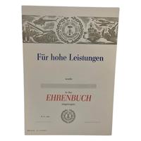 DDR NVA blanko Urkunde Ehrenbuch Auszeichnung Orden Abzeichen Mecklenburg-Vorpommern - Groß Kordshagen Vorschau