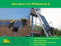 GEDA Akku-Lift PV/Solar 10-2 Leiternaufzug Geda Lift Aufzug Akku Solarlift Dachdeckeraufzug Bayern - Rednitzhembach Vorschau