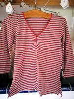 Damenshirt, Shirt, rot-grau gestreift Gr. 38/40 Bayern - Teisendorf Vorschau