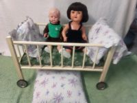 Antik Vintage Schildkröt Puppe Puppenbett Nordrhein-Westfalen - Warburg Vorschau