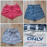 ONLY kurze Damen Hose gestreift, rot, Gr. XS,S,34,36,hoher Bund Sachsen-Anhalt - Queis Vorschau