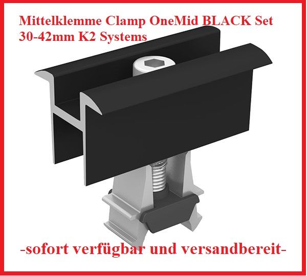 10 St. Mittelklemme Clamp OneMid BLACK 30-42mm K2 Systems 200307 in Hillesheim (Eifel)