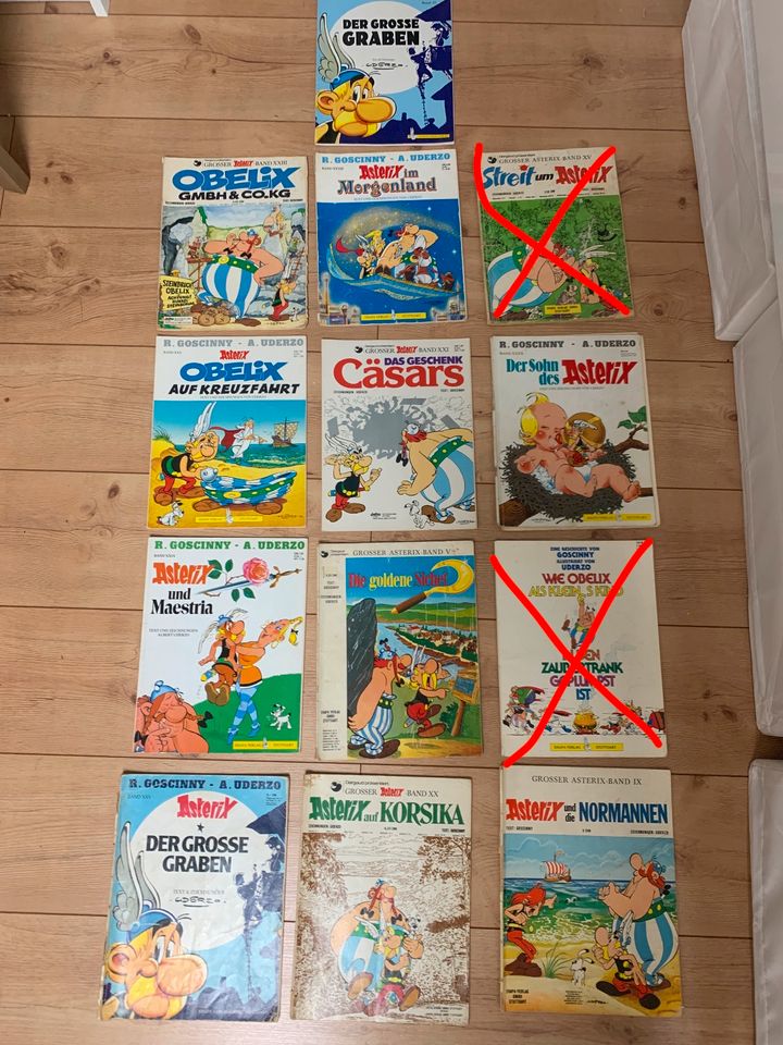 Asterix und Obelix Hefte z.T. Erstausgaben 11 Stück Comic in Rodenbach