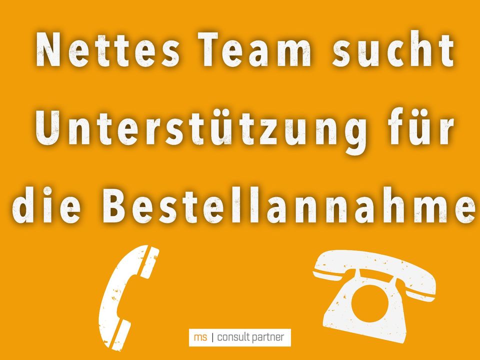 Nettes Team sucht Unterstützung für die Bestellannahme (m/w/d) in Dresden