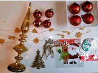 ROT GOLD DEKO WEIHNACHTEN LEUCHTE WEIHNACHTSKUGELN BAUMSCHMUCK Nordrhein-Westfalen - Herne Vorschau