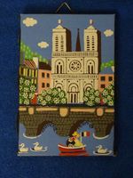 Paris Souvenir Naive Malerei Acryl 1995 Niedersachsen - Lüneburg Vorschau