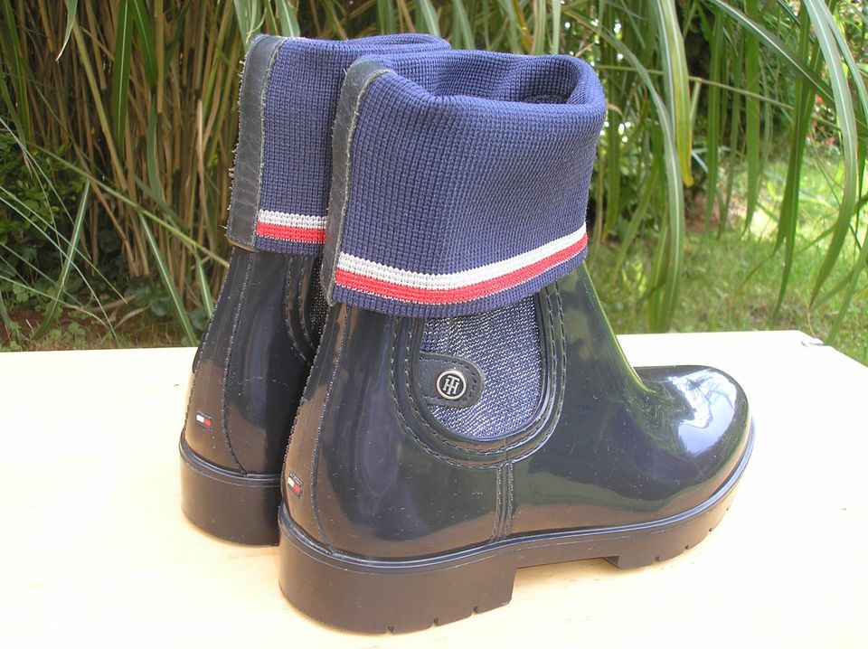 TOMMY HILFIGER Gummistiefel, Stiefeletten, Gr. 37, Blau !!! in Krefeld