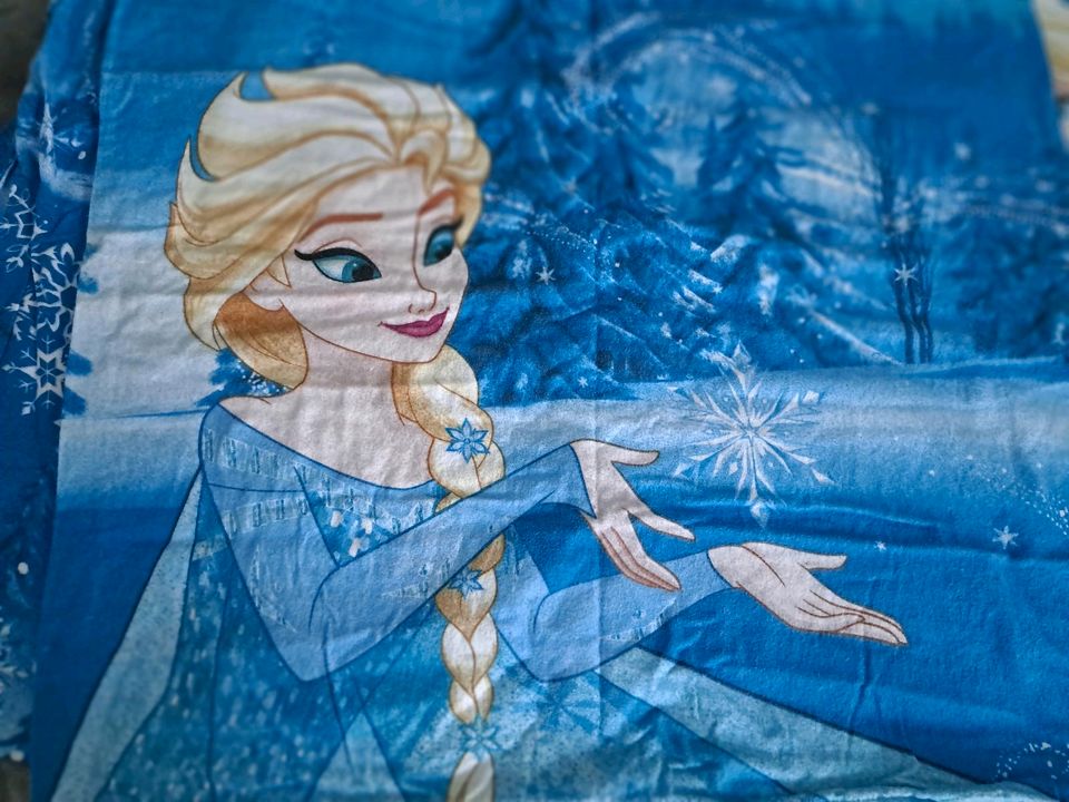 Disney Frozen Bettwäsche 135x200cm Anna&Elsa Olaf Frottee warm in Wilkau-Haßlau