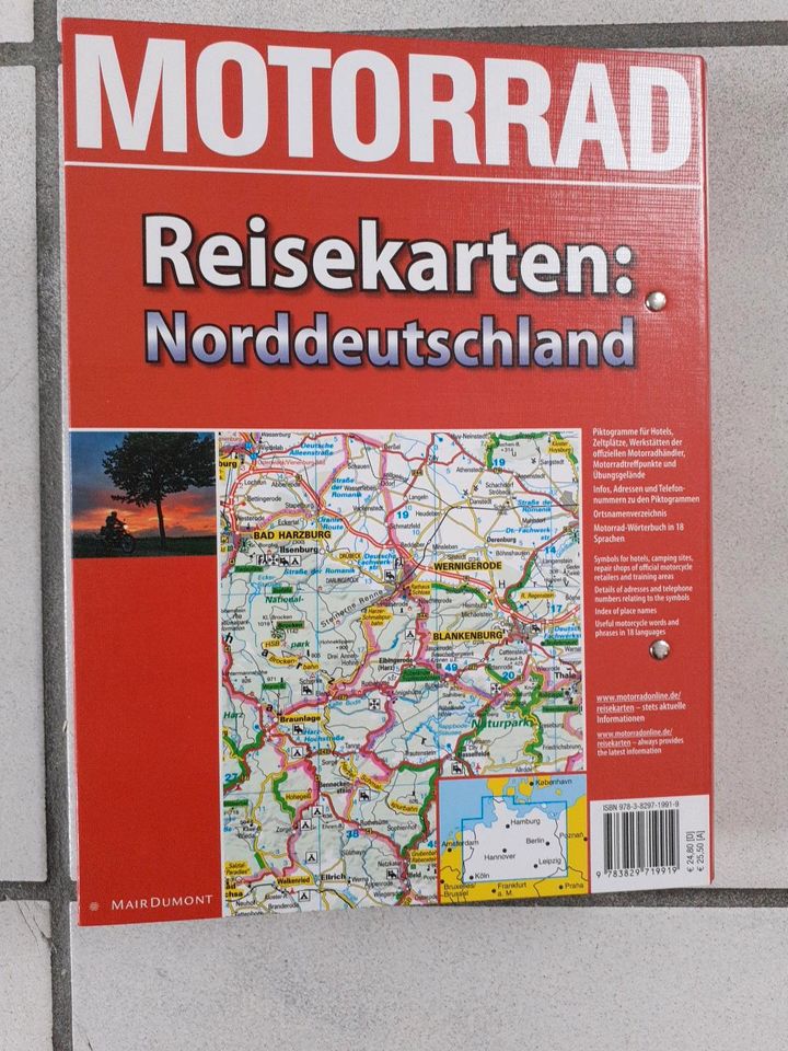 Motorrad Reisekarten: NORDDEUTSCHLAND in Bochum