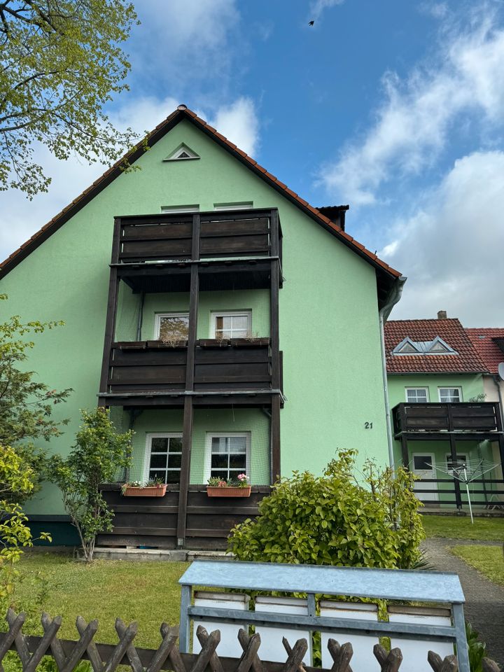 Sonnenbalkon im Obergeschoss in Radeberg