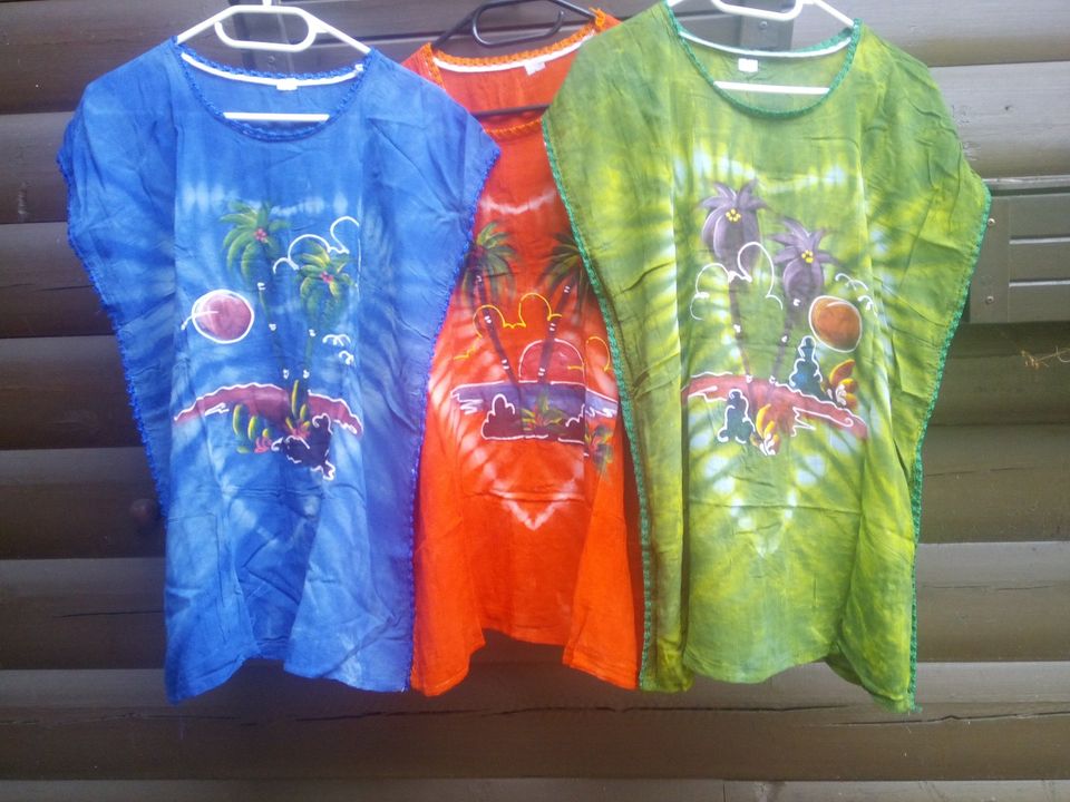 Zuckersüße handbemalte Batik Hippie Shirts onesize für S, M, L in Isenbüttel