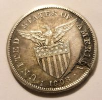 Münze Silbermünze Fehldruck 1908 S USA Philippinen Stempelfehler Humptrup - Humptrup Vorschau