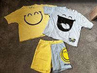 Smiley Set von H&M Gr. 110/116 blau gelb Sachsen-Anhalt - Halle Vorschau