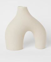 Vase groß Steingut Ecru beige weiß Deko Trend abstrakt organisch Niedersachsen - Brake (Unterweser) Vorschau