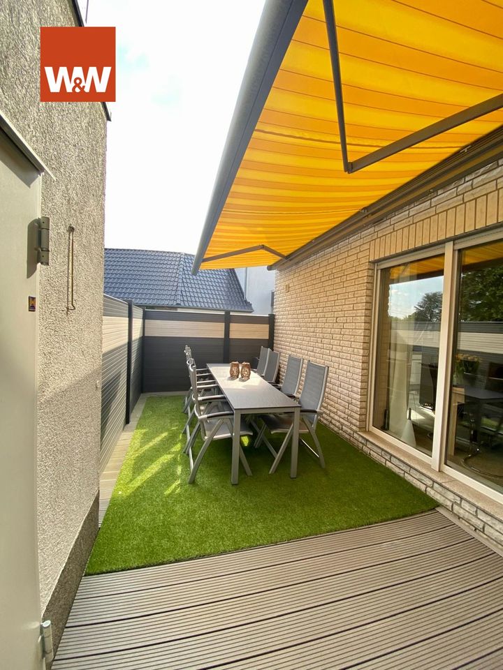 Ideal für jung & alt: Sonnige Wohnung mit Terrasse, Garten u. Garage in Höchsten in Dortmund