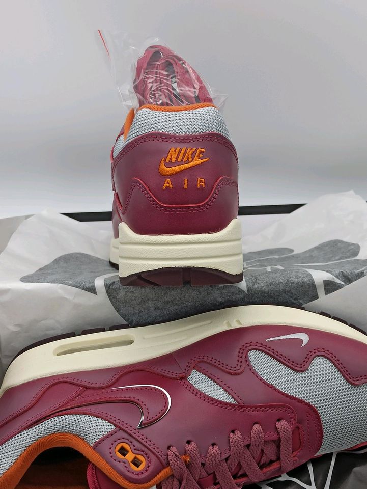 Patta X Nike Air 1 Rush Maroon - NEU - OVP in Aschaffenburg