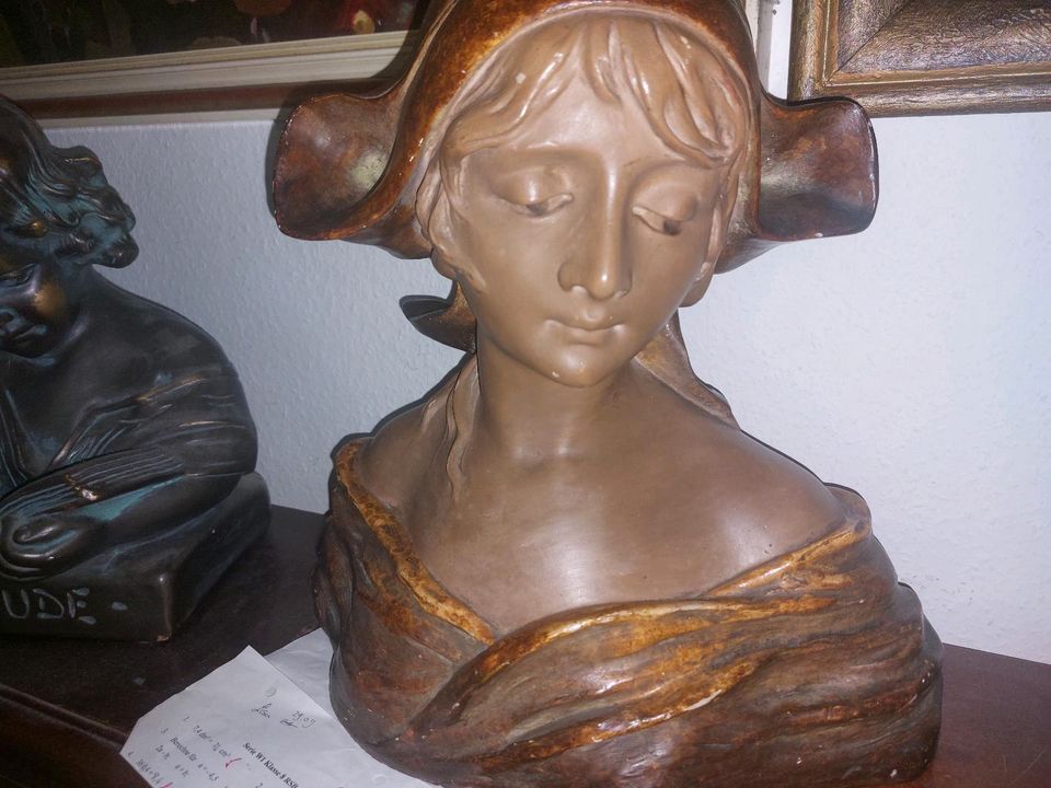 Schöne Antike Porzellan Keramik Figur Skulptur Büste in Dresden