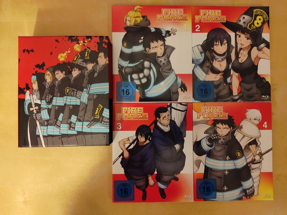 Anime Fire Force - Staffel 1 Vol. 1-4 Sammelschuber - Blu-ray in Dresden