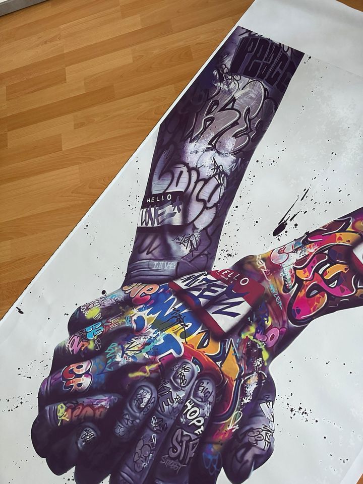 Leinwandbild Street Art nach Banksy  Kunstdruck 155 x 88 cm in Berlin