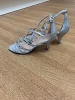 Leder Sandalen Silber 39 Heine Köln - Kalk Vorschau
