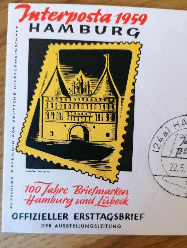 Ersttagsbriefe - Interposta 1959 Hamburg v. 1959 in Regensburg