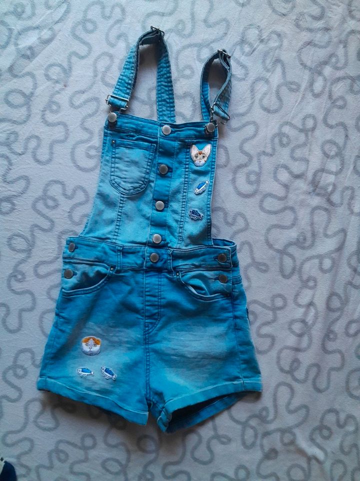 Jeans Latzhose, Overall Katzen Gr 158 - 164 Strech in Bottrop