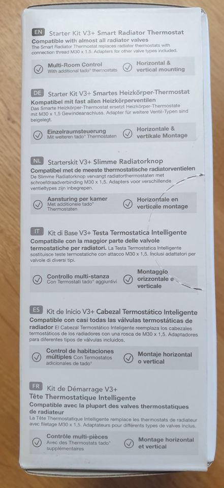 tado° starter kit + 9 x termostato de radiador V3+