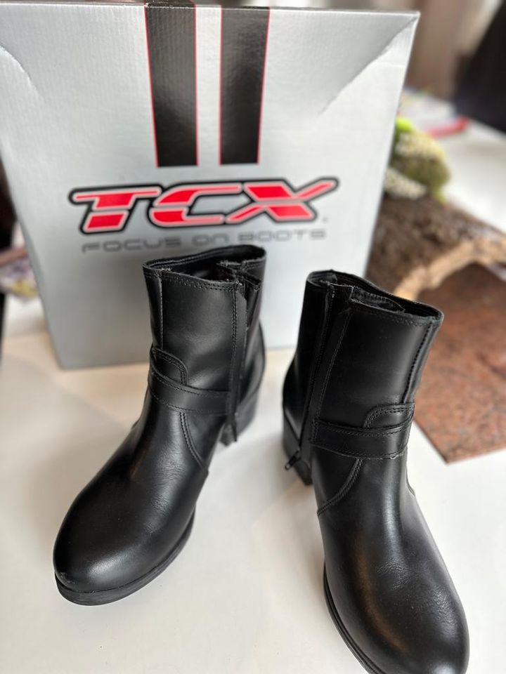 TCX BOULEVARD Motorrad Damenschuhe - Größe 38 in Kettenkamp