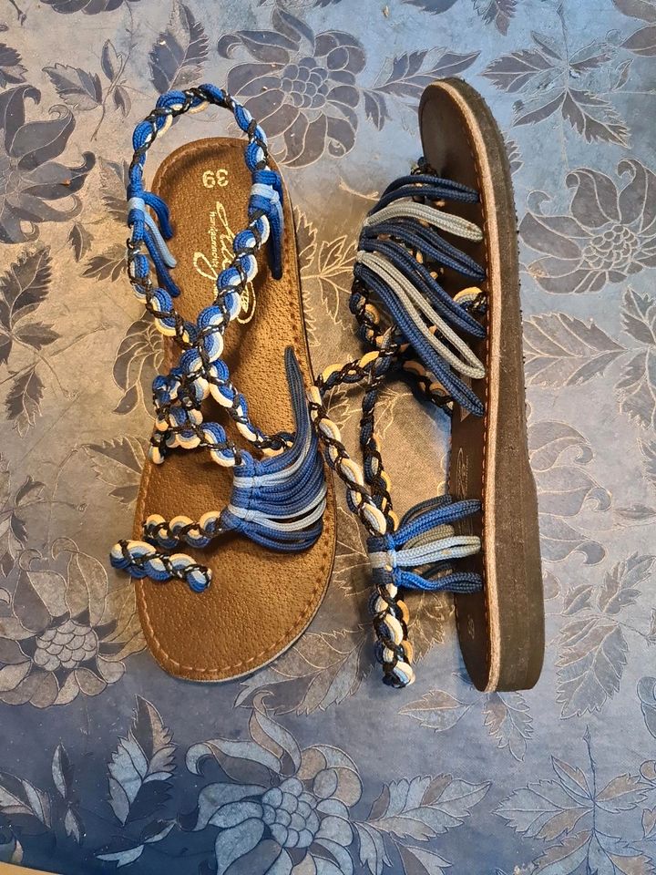 Blaue Sandalen Gr.39 Neu in Gründau