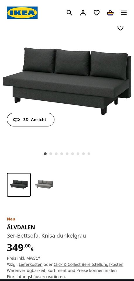 Ikea Sofa ÄLVDALEN mit Schlaffunktion in Berlin