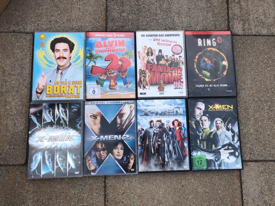 DVDs u.a. Borat, X-Men, Alvin & Chipmunks 1-3 in Graben-Neudorf