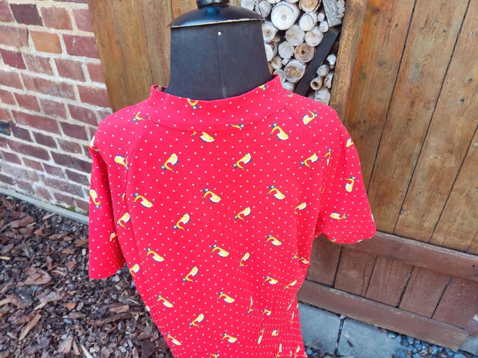 Blutsgeschwister Kleid rot weiss Punkte Vespa Gr. XL Neu in Heinsberg