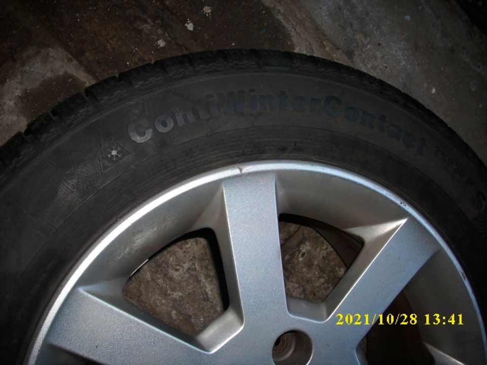 2 neuw. Conti Winterreifen 225/55 R16H auf Opel Omega Alufelgen in Boizenburg/Elbe