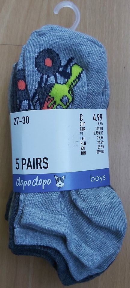 Neu 5 Paar Sneaker Socken Gr. 27-30 in Bremen