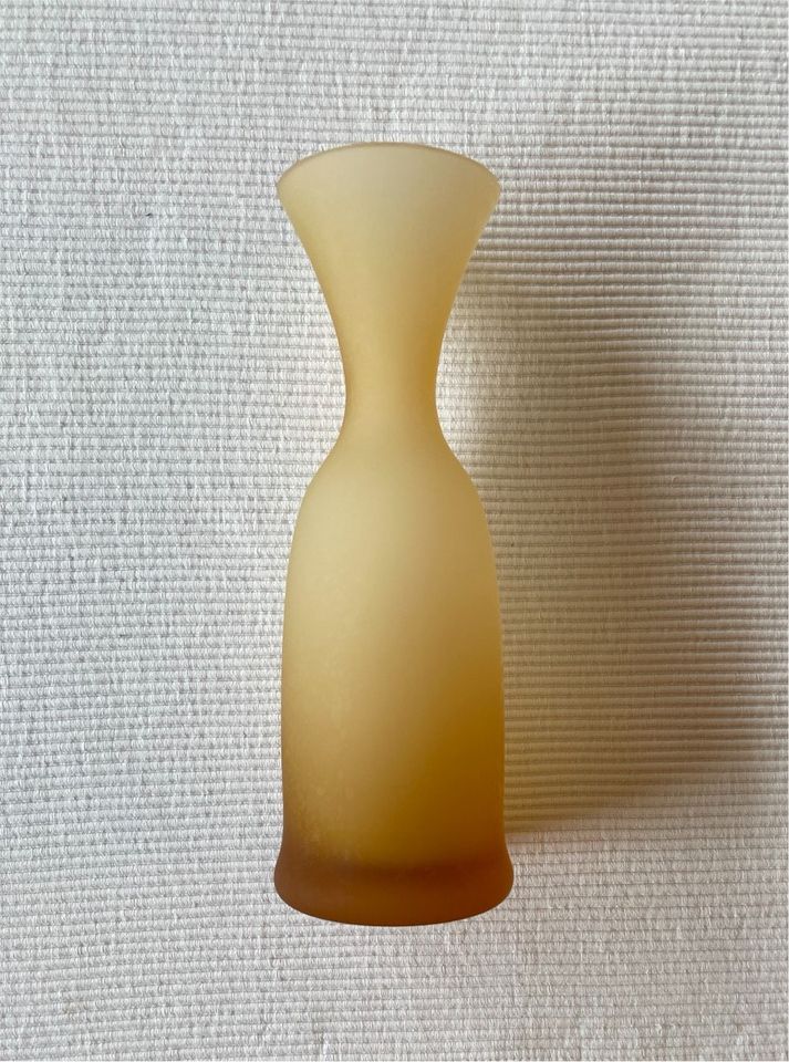 Vase Glas gelb orange antik Reproduktion Glaskunst Murano Karaffe in Köln