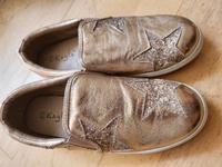 NEU u. ungetragen: Schuhe Loafer Slipper rosegold Glitzer  Gr. 40 Hessen - Pfungstadt Vorschau