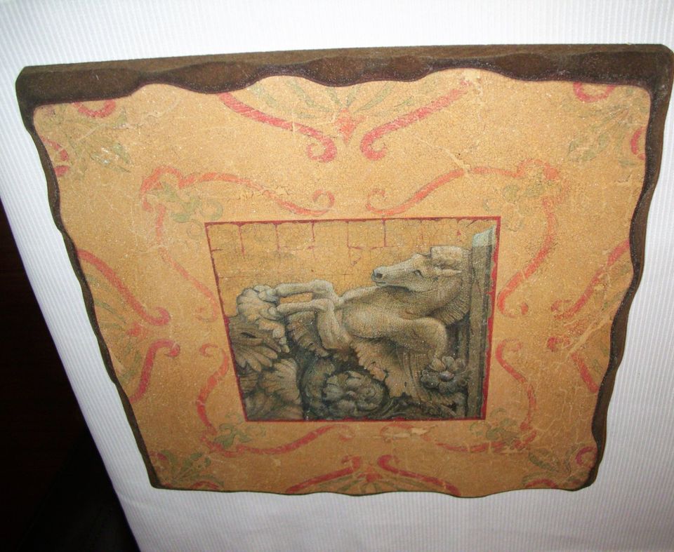 Bild, Einhornbild aus Holz in Apen