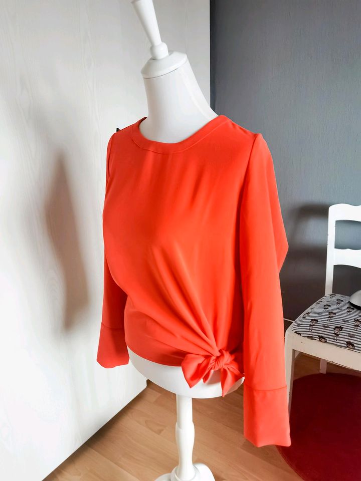 Opus Bluse Orange Langarm 36 in Flensburg