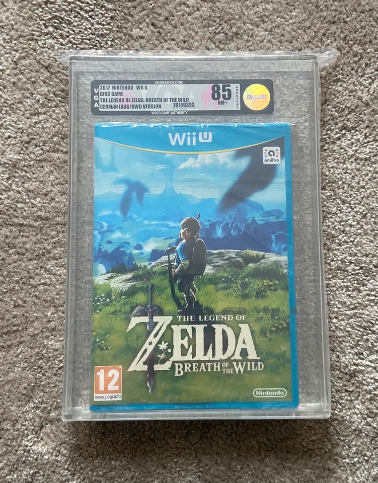 Nintendo WiiU Zelda Breath of the Wild VGA 85 Archival Sealed Pal in Porta Westfalica