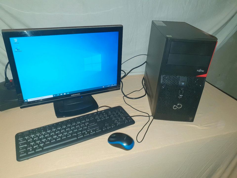 PC Rechner Fujitsu Computer Bildschirm Drucker in Görlitz