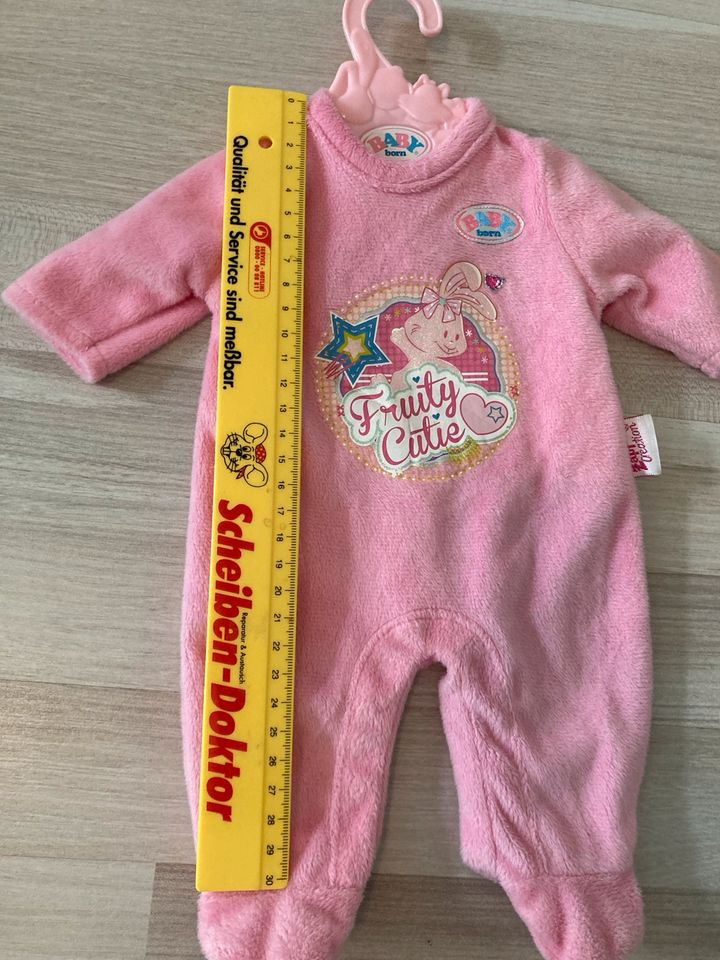 Baby Born Puppenkleidung Einteiler rosa Strampler in Münster