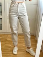 Mom Fit Jeans mit hoher Taille, hellbeige, Twillhose Loose Fit Berlin - Charlottenburg Vorschau