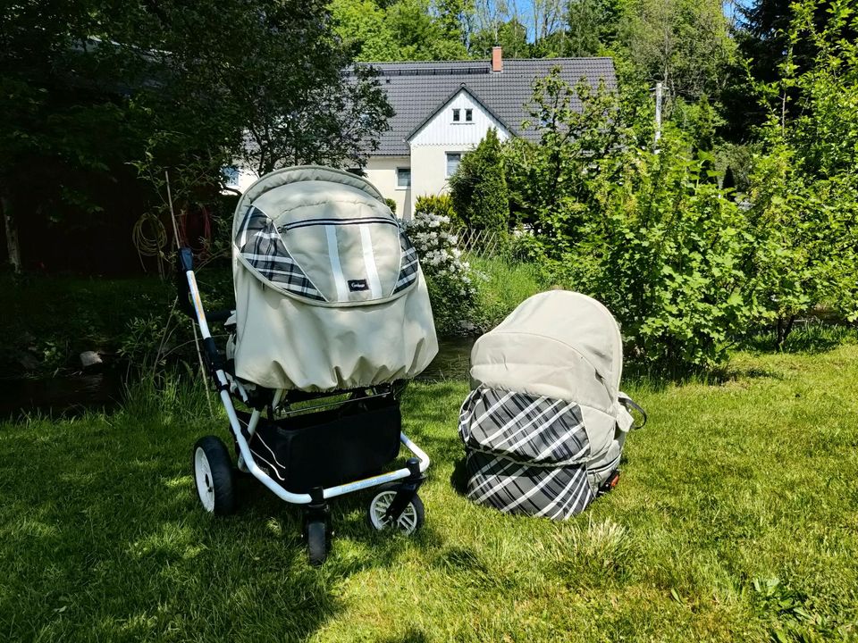 Kinderwagen mit 2 Wechselaufsätzen in Dorfchemnitz