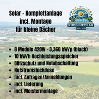 Solaranlage incl. Montage; 8 Module; 10kWh Speicher Baden-Württemberg - Sinsheim Vorschau