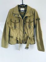 Tom Tailor Jacke im Bikerstil mit Gürtel, grün Gr. L 40 top Thüringen - Gotha Vorschau