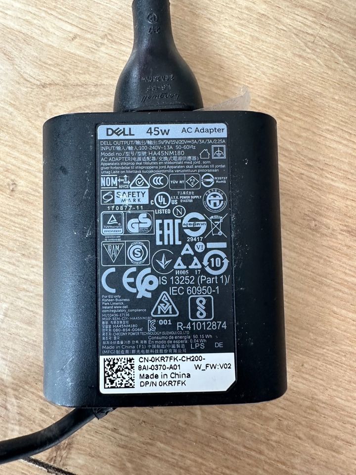 Dell USB-C 45-Watt-Netzadapter mit 1m Netzkabel in Hamburg